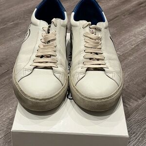 Men's White Leather Sneakers